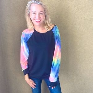 Happy TieDye Sleeve Top